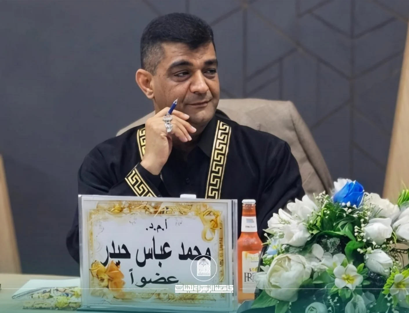 تدريسي في كلية التربية بجامعة الزهراء (ع) للبنات يشارك في مناقشة رسالة ماجستير بجامعة بغداد