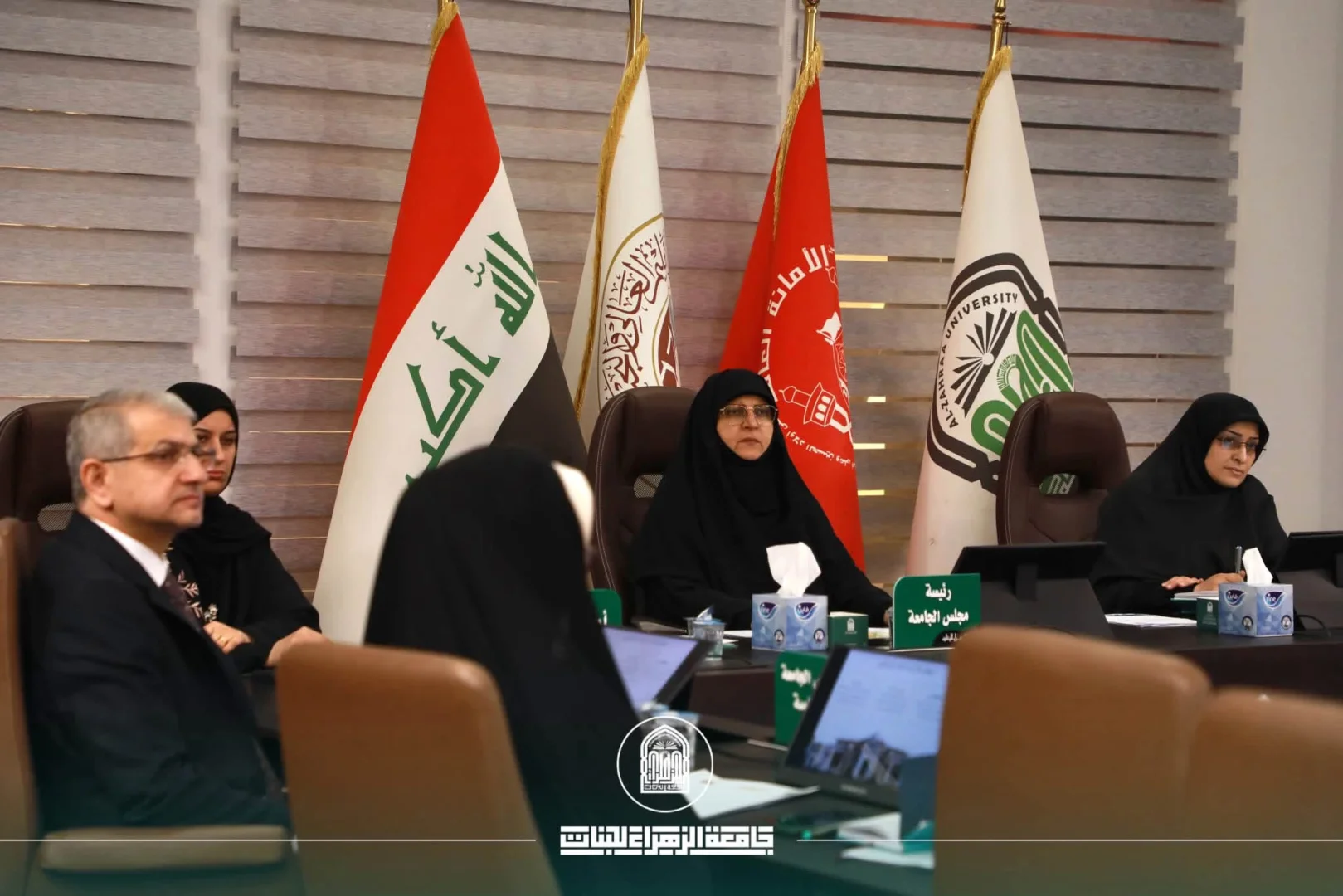 جامعة الزهراء تبحث مع شركة النخبة الهندسية تأسيس مركز تدريبي وبحثي بتقنيات KNX