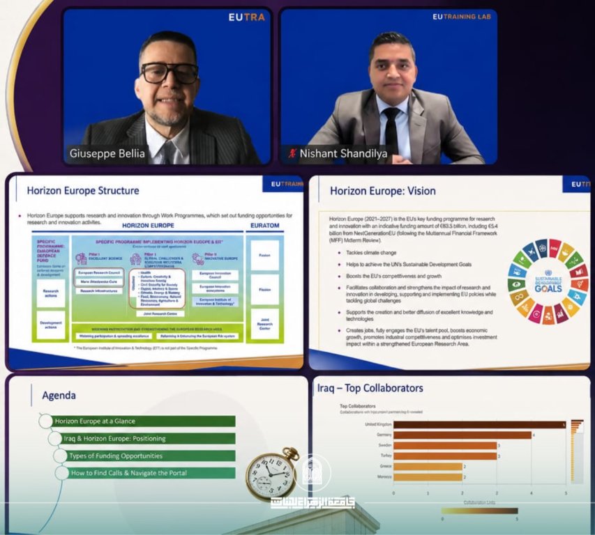 حضور أكاديمي لجامعة الزهراء في برنامج Horizon Europe