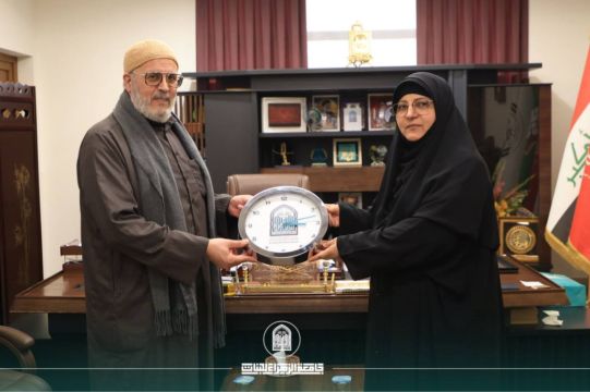 وفد من جمهورية تونس في زيارة رسمية إلى جامعة الزهراء (ع) للبنات