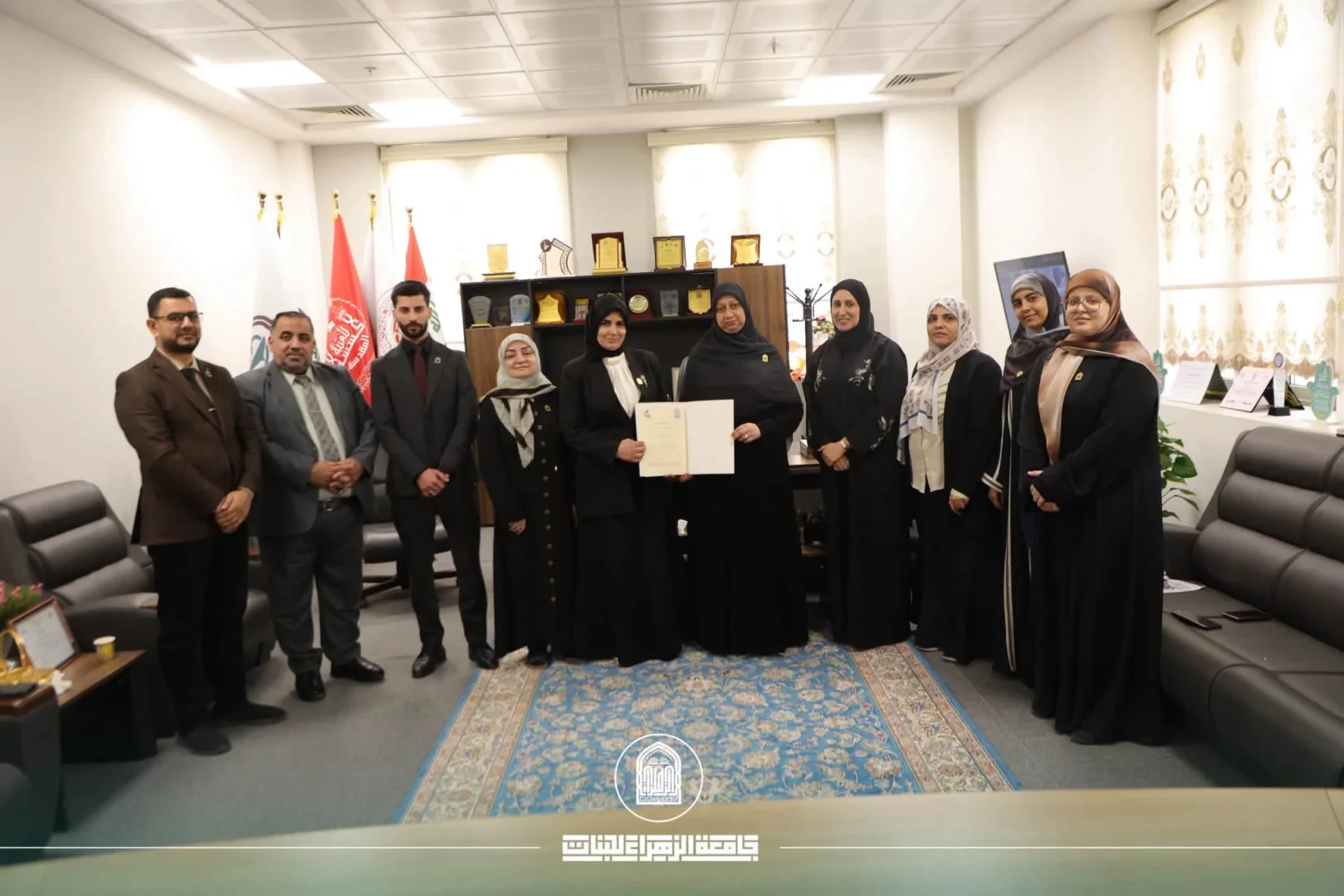 توقيع اتفاقية تعاون علمي وأكاديمي وبحثي بين كلية الصيدلة ومركز الزهراء للأبحاث الطبية والصيدلانية في جامعة الزهراء (ع) للبنات