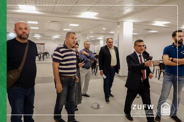 A Lebanese media delegation visits Al-Zahra University (peace be upon her) for women.