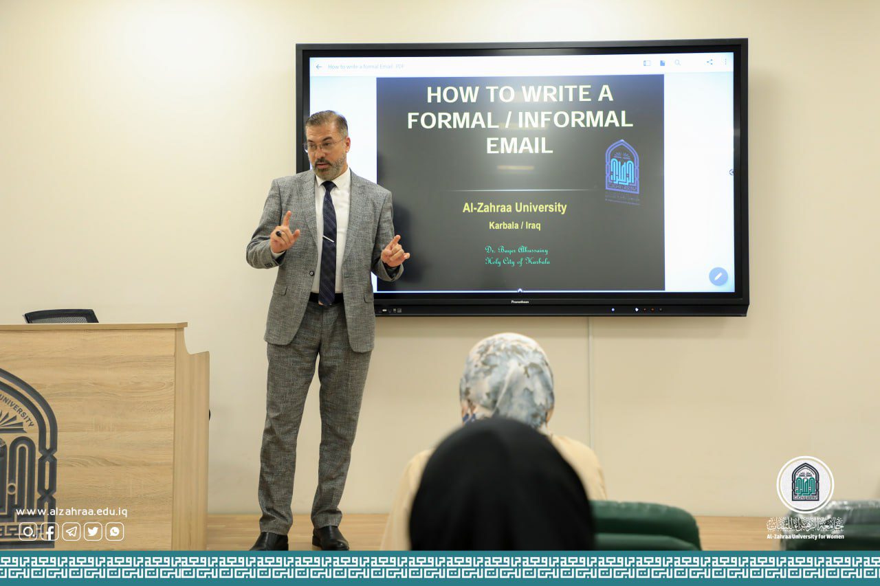 How to write an e-mail in English: A workshop held by the Department of Radiology Technologies.