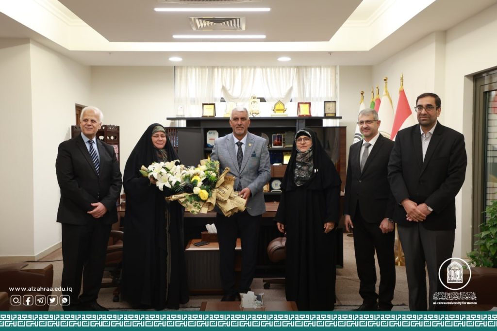 لتقديم التهاني وتعزيز التعاون العلمي ... وفد من رئاسة جامعة كربلاء يزور جامعة الزهراء (عليها السلام) ويلتقي برئيسها